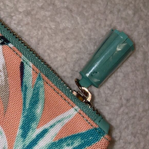 Rachel Pally Mint & Peach Tropical Clutch, NWOT - Picture 6 of 8